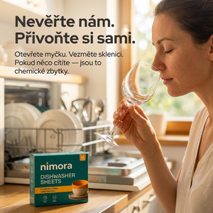 Listki do zmywarki — Nimora | 60 zmywań, papierowe opakowanie