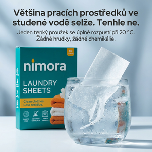Listki do prania — Nimora | 60 prań, papierowe opakowanie