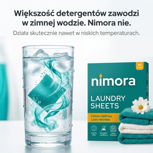 Listki do prania Nimora | 60 prań, papierowe opakowanie
