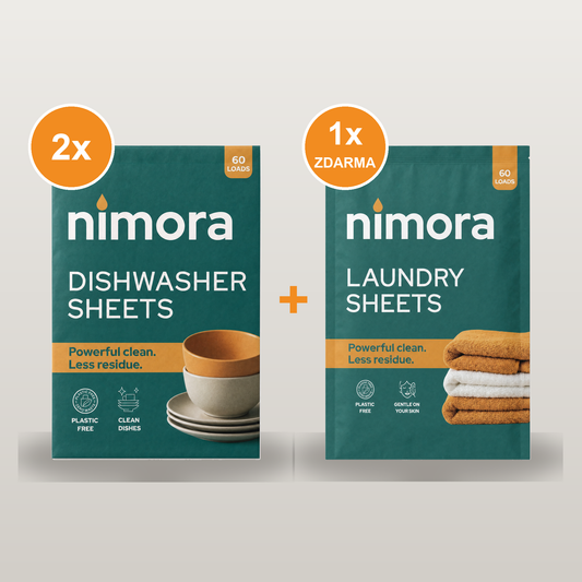 Nimora – 2× umývačka + 1× práčka zadarmo